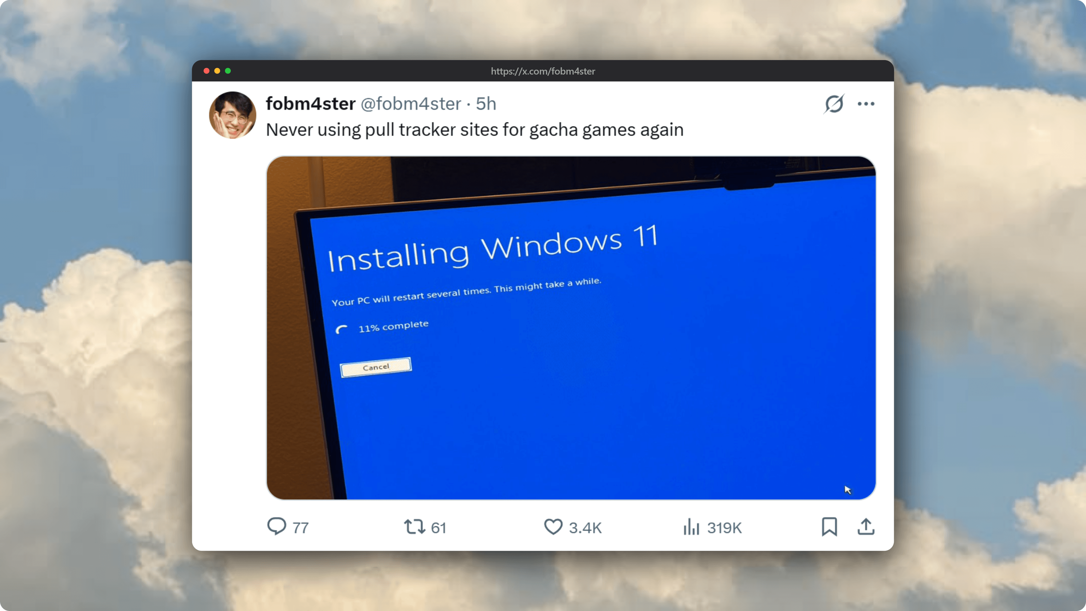 Fobm4ster Tweet Uninstall
